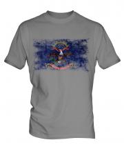 North Dakota State Distressed Flag Mens T-Shirt