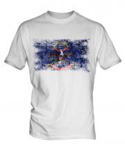 North Dakota State Distressed Flag Mens T-Shirt