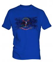 North Dakota State Distressed Flag Mens T-Shirt