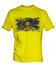Pennsylvania State Distressed Flag Mens T-Shirt