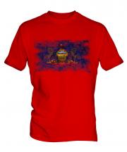 Pennsylvania State Distressed Flag Mens T-Shirt