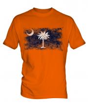 South Carolina State Distressed Flag Mens T-Shirt