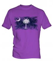 South Carolina State Distressed Flag Mens T-Shirt