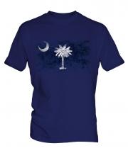South Carolina State Distressed Flag Mens T-Shirt