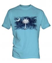 South Carolina State Distressed Flag Mens T-Shirt