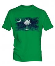 South Carolina State Distressed Flag Mens T-Shirt