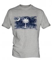 South Carolina State Distressed Flag Mens T-Shirt