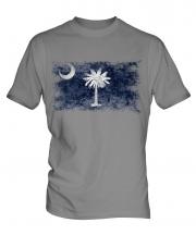 South Carolina State Distressed Flag Mens T-Shirt