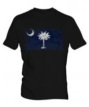 South Carolina State Distressed Flag Mens T-Shirt
