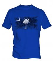 South Carolina State Distressed Flag Mens T-Shirt