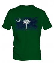 South Carolina State Distressed Flag Mens T-Shirt