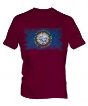 South Dakota State Distressed Flag Mens T-Shirt