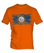 South Dakota State Distressed Flag Mens T-Shirt