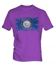 South Dakota State Distressed Flag Mens T-Shirt