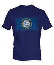 South Dakota State Distressed Flag Mens T-Shirt