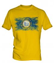 South Dakota State Distressed Flag Mens T-Shirt