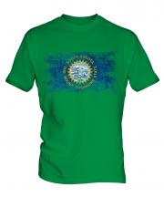 South Dakota State Distressed Flag Mens T-Shirt