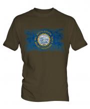 South Dakota State Distressed Flag Mens T-Shirt