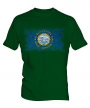 South Dakota State Distressed Flag Mens T-Shirt