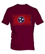 Tennessee State Distressed Flag Mens T-Shirt