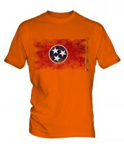 Tennessee State Distressed Flag Mens T-Shirt