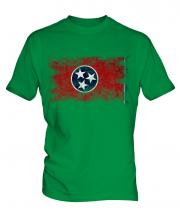 Tennessee State Distressed Flag Mens T-Shirt
