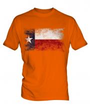Texas State Distressed Flag Mens T-Shirt