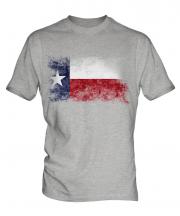 Texas State Distressed Flag Mens T-Shirt