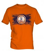Virginia State Distressed Flag Mens T-Shirt