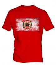West Virginia State Distressed Flag Mens T-Shirt