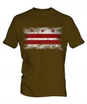 Washington Dc Distressed Flag Mens T-Shirt