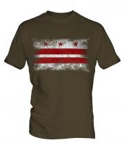 Washington Dc Distressed Flag Mens T-Shirt
