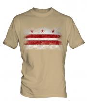 Washington Dc Distressed Flag Mens T-Shirt