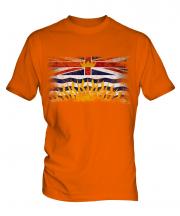 British Columbia Distressed Flag Mens T-Shirt