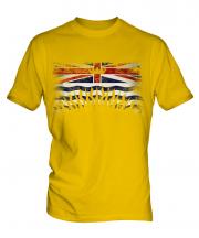 British Columbia Distressed Flag Mens T-Shirt