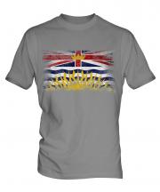 British Columbia Distressed Flag Mens T-Shirt