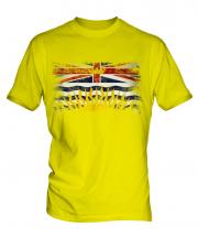 British Columbia Distressed Flag Mens T-Shirt
