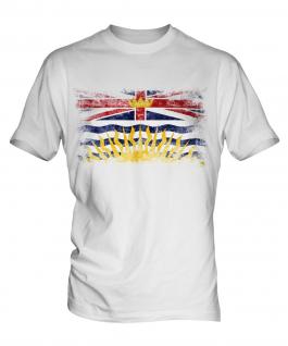 British Columbia Distressed Flag Mens T-Shirt