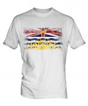 British Columbia Distressed Flag Mens T-Shirt