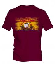 New Brunswick Distressed Flag Mens T-Shirt