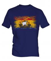 New Brunswick Distressed Flag Mens T-Shirt