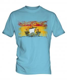 New Brunswick Distressed Flag Mens T-Shirt