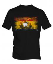 New Brunswick Distressed Flag Mens T-Shirt