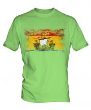 New Brunswick Distressed Flag Mens T-Shirt