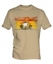 New Brunswick Distressed Flag Mens T-Shirt