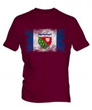 Northwest Territories Distressed Flag Mens T-Shirt