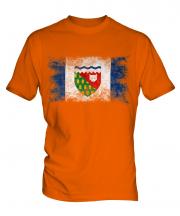 Northwest Territories Distressed Flag Mens T-Shirt