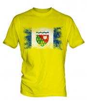 Northwest Territories Distressed Flag Mens T-Shirt