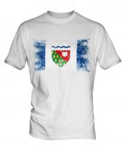 Northwest Territories Distressed Flag Mens T-Shirt