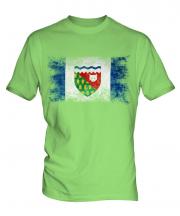 Northwest Territories Distressed Flag Mens T-Shirt